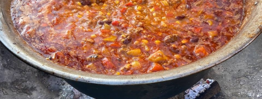 Chili Essen am Bogensportplatz des UBSC Artemis Wien.