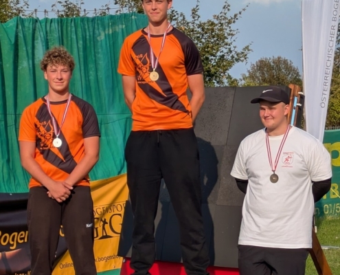 Österreichische Bogensport Meisterschaften der Jugendklassen. Artemis Bogensportjugend im Medaillenregen.