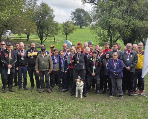 3D Landesmeisterschaft nach World Archery in Nöstach. Viele Medaillen für die Artemis Familie.